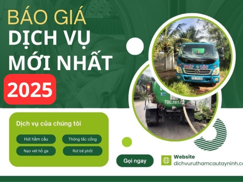 Bảng Giá Hút Hầm Cầu Chi Tiết Mới Nhất 2025 Bảng Giá Hút Hầm Cầu Chi Tiết Mới Nhất 2025