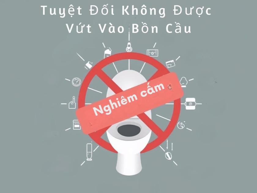 12 Kẻ Thù Của Bồn Cầu: Những Vật Dụng Tuyệt Đối Không Được Vứt Vào (Gây Tắc Nghẽn Ngay Lập Tức!)